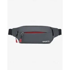 Men's Waterproof Sports Waist Bag - Lightweight Fanny Pack with Multiple Pockets for Travel, Running, and Outdoor Activities