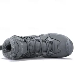 Men's Waterproof Winter Hiking Boots with Fur Lining – Insulated Outdoor Snow Boots for Cold Weather