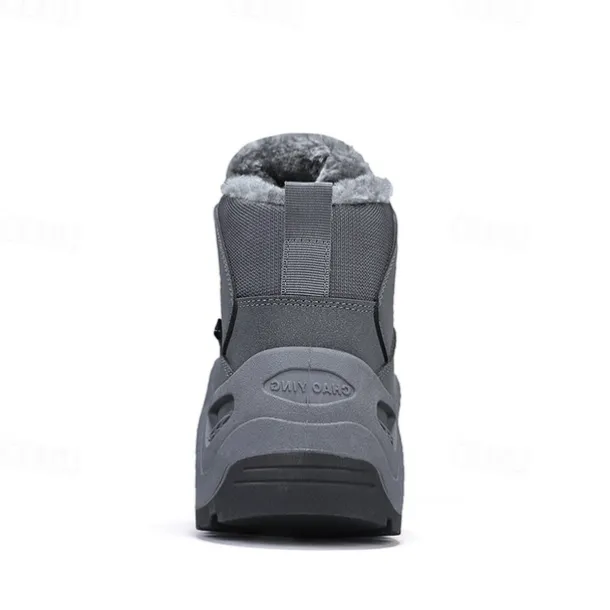 Men's Waterproof Winter Hiking Boots with Fur Lining – Insulated Outdoor Snow Boots for Cold Weather