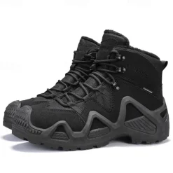 Men's Waterproof Winter Hiking Boots with Fur Lining – Insulated Outdoor Snow Boots for Cold Weather