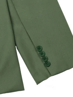 Men's Wedding Business Suits Black Sage Fashion Formal Solid Colored Standard Fit 3 Piece Single Breasted Two-buttons