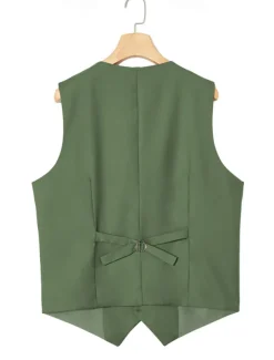 Men's Wedding Business Suits Black Sage Fashion Formal Solid Colored Standard Fit 3 Piece Single Breasted Two-buttons