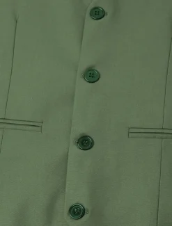 Men's Wedding Business Suits Black Sage Fashion Formal Solid Colored Standard Fit 3 Piece Single Breasted Two-buttons