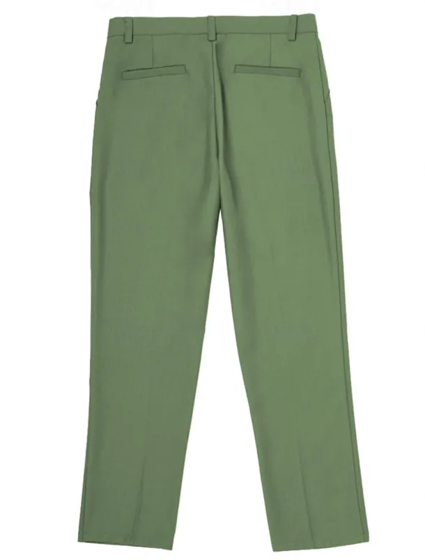 Men's Wedding Business Suits Black Sage Fashion Formal Solid Colored Standard Fit 3 Piece Single Breasted Two-buttons