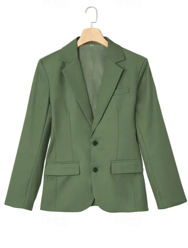 Men's Wedding Business Suits Black Sage Fashion Formal Solid Colored Standard Fit 3 Piece Single Breasted Two-buttons