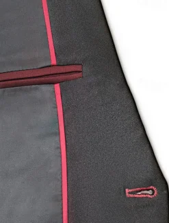 Men's Wedding Christmas Suits Burgundy Blue Daily Party Solid Colored Tailored Fit 3 Piece Single Breasted One-button