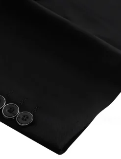 Men's Wedding Homecoming Suits Notch Black Light Grey Business Casual Daily Solid Colored Tailored Fit 3 Piece Single Breasted Two-buttons