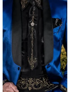 Men's Wedding Party Evening Wear Suits Shawl Collar Royal Blue Purple Luxury Solid Colored Tailored Fit 2 Piece Single Breasted One-button