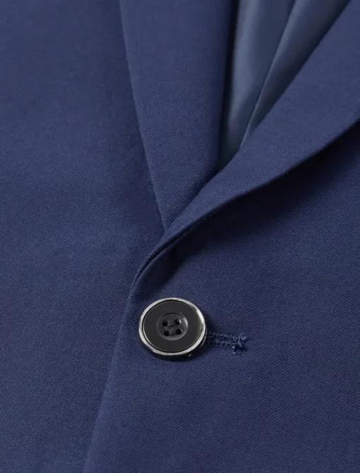 Men's Wedding Suits Notch Black Navy Blue Solid Colored Slim Fit 3 Piece Single Breasted Two-buttons