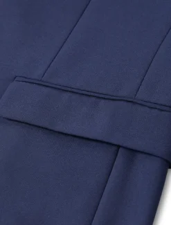 Men's Wedding Suits Notch Black Navy Blue Solid Colored Slim Fit 3 Piece Single Breasted Two-buttons