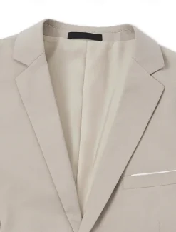 Men's Wedding Suits Notch Notch Lapel Light Khaki Daily Business Solid Colored Plus Size 3 Piece Single Breasted Two-buttons