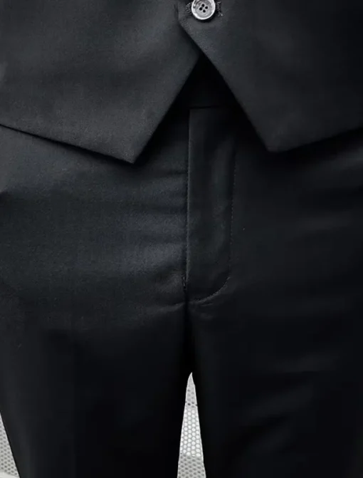 Men's Wedding Suits Notch Black White Solid Colored Standard Fit 3 Piece Single Breasted One-button