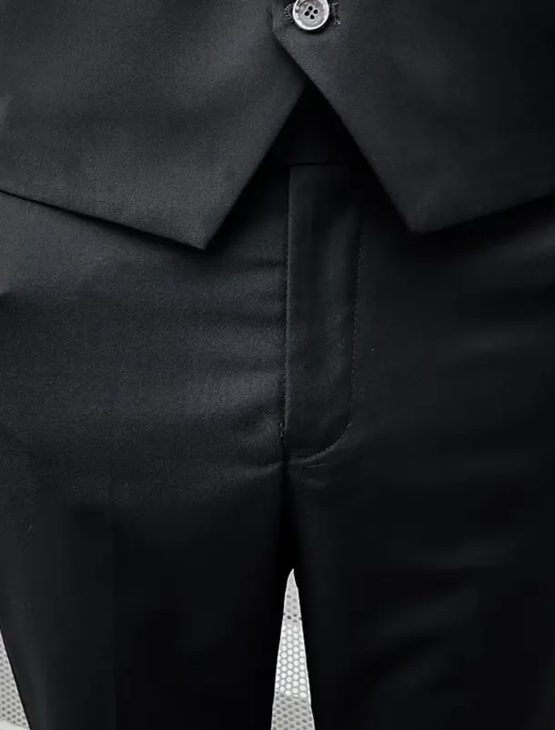 Men's Wedding Suits Notch Black White Solid Colored Standard Fit 3 Piece Single Breasted One-button