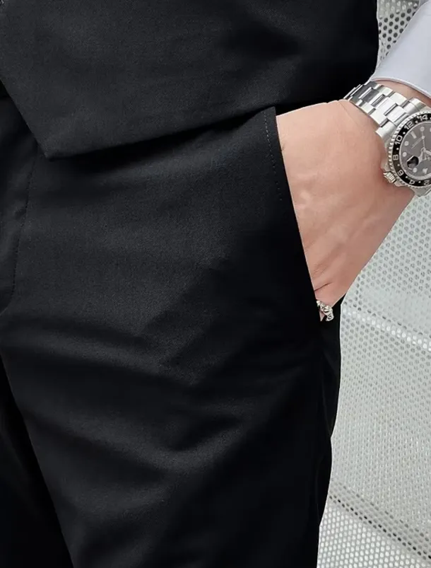 Men's Wedding Suits Notch Black White Solid Colored Standard Fit 3 Piece Single Breasted One-button