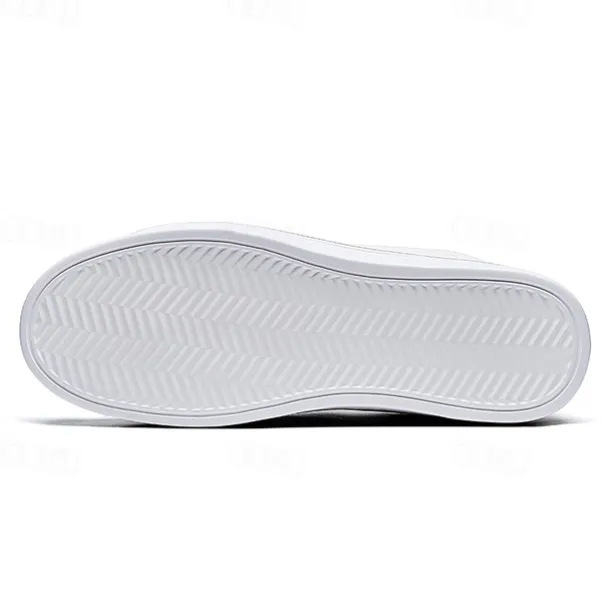 Men's White Casual Sneakers - Stylish and Comfortable Lace-Up Shoes for Everyday Wear