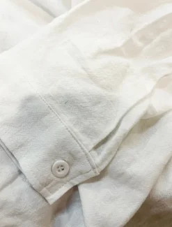 Men's white Linen Shirt Plain V Neck Maroon Black White Army Green Navy Blue Daily Going out Long Sleeve Clothing Apparel Fashion Designer Business Elegant