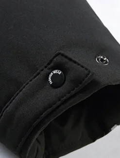 Men's Winter Coat Down Jacket Puffer Jacket Padded Jacket Pocket White Duck Down Vacation Daily Wear Date Long Fashion Casual Comfortable Thermal Warm Fall & Winter Solid / Plain Color Black Gray