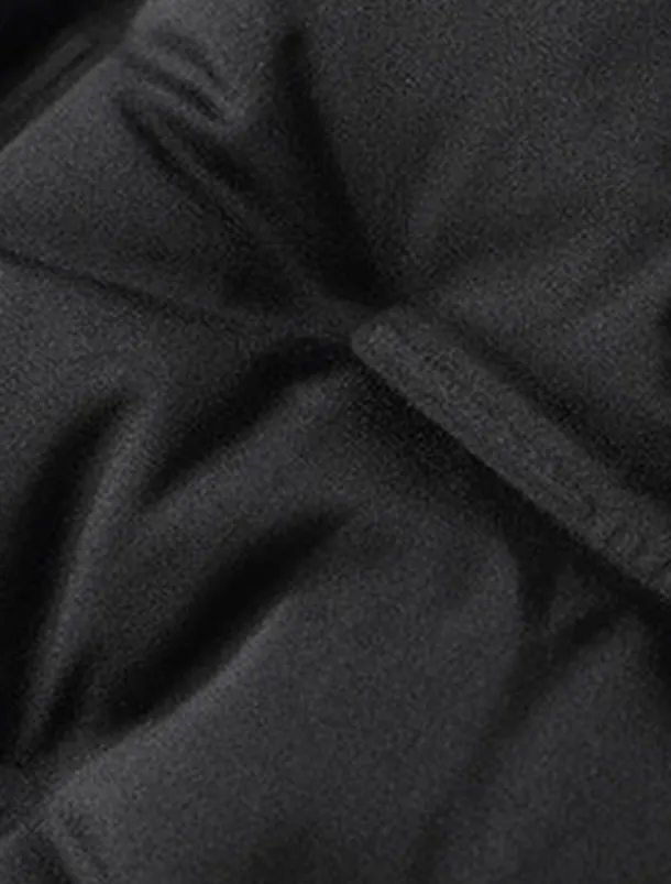 Men's Winter Coat Down Jacket Zipper Pocket Duck Down Vacation Going out To-Go Outdoor Casual / Daily Winter Pure Color Black Beige Gray Puffer Jacket