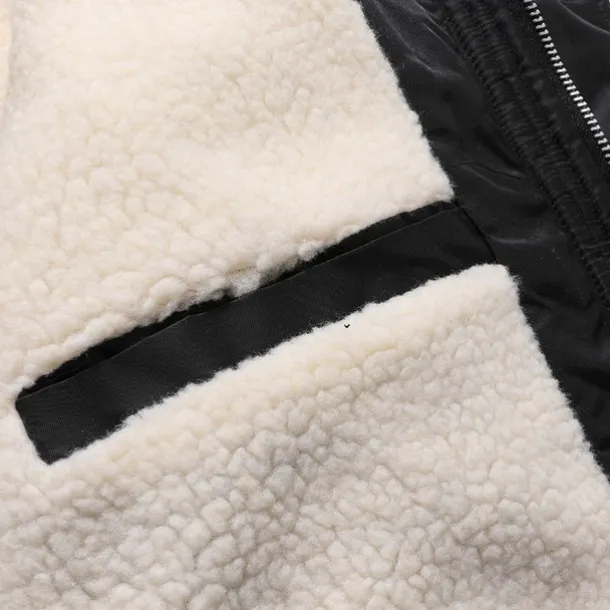 Men's Winter Coat Fleece Jacket Parka Pocket Fleece Polyster Fleece lined Daily Wear Date Vacation Regular Fashion Casual Comfortable Thermal Warm Fall & Winter Letter Black Red Blue Puffer Jacket