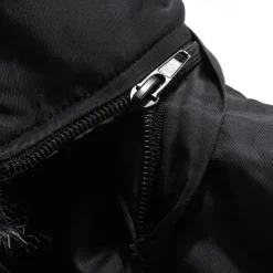 Men's Winter Coat Fleece Jacket Parka Pocket Fleece Polyster Fleece lined Daily Wear Date Vacation Regular Fashion Casual Comfortable Thermal Warm Fall & Winter Letter Black Red Blue Puffer Jacket