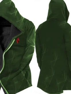 Men's Winter Coat Fleece Jacket Jacket Daily Wear Vacation Fleece Lining With Pockets Print Front Pocket Fall & Winter Graphic Prints Streetwear Sport Hoodie Regular Wine Black Yellow Blue Purple