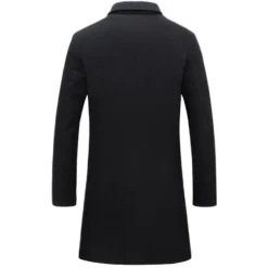 Men's Winter Coat Overcoat Business Casual Winter Polyester Thermal Warm Windbreaker Outerwear Clothing Apparel Business Classical