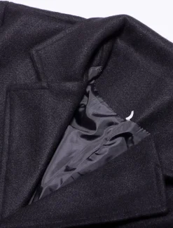 Men's Winter Coat Overcoat Trench Coat Short Coat Overcoat Work Business Winter Polyester Warm Outerwear Clothing Apparel Solid Colored Classic Style Notch lapel collar