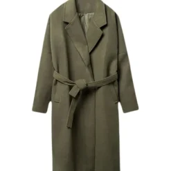 Men's Winter Coat Overcoat Business Casual Fall Winter Polyester Windproof Warm Outerwear Clothing Apparel Stylish Casual non-printing Pure Color Pocket Lapel Open Front