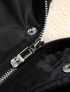 Men's Winter Coat Parka Pocket Polyster Fleece lined Vacation Daily Wear Date Regular Fashion Casual Comfortable Thermal Warm Fall & Winter Solid / Plain Color Black Red Blue Puffer Jacket