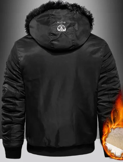 Men's Winter Coat Parka Pocket Polyster Fleece lined Vacation Daily Wear Date Regular Fashion Casual Comfortable Thermal Warm Fall & Winter Solid / Plain Color Black Red Blue Puffer Jacket