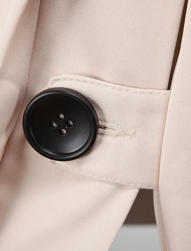 Men's Winter Coat Peacoat Trench Coat Street Business Fall Winter Polyester Thermal Warm Breathable Outerwear Clothing Apparel Casual Solid Color Pocket Turndown Double Breasted