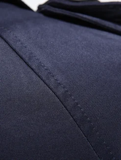 Men's Winter Coat Peacoat Trench Coat Street Business Fall Winter Polyester Thermal Warm Breathable Outerwear Clothing Apparel Casual Solid Color Pocket Turndown Double Breasted