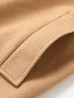 Men's Winter Coat Peacoat Business Casual Winter Polyester Thermal Warm Windbreaker Outerwear Clothing Apparel Business Classical