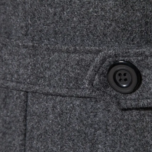 Men's Winter Coat Peacoat Trench Coat Outdoor Daily Wear Fall & Winter 95% polyester 5% cotton Outerwear Clothing Apparel Fashion Streetwear Plain Lapel Double Breasted