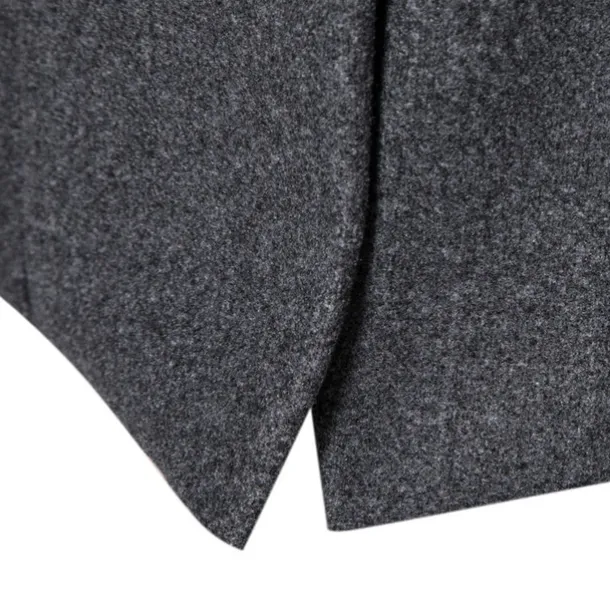 Men's Winter Coat Peacoat Trench Coat Outdoor Daily Wear Fall & Winter 95% polyester 5% cotton Outerwear Clothing Apparel Fashion Streetwear Plain Lapel Double Breasted