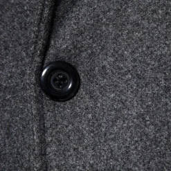 Men's Winter Coat Peacoat Trench Coat Outdoor Daily Wear Fall & Winter 95% polyester 5% cotton Outerwear Clothing Apparel Fashion Streetwear Plain Lapel Double Breasted