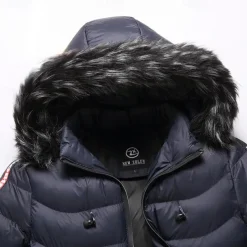 Men's Winter Coat Puffer Jacket Padded Pocket Detachable Hood Polyster Vacation Daily Wear Date Regular Fashion Casual Comfortable Thermal Warm Fall & Winter Color Block Wine Black Yellow Dark Green