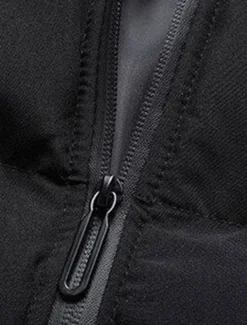 Men's Winter Coat Puffer Jacket Padded Jacket Pocket Polyster Daily Wear Date Vacation Regular Fashion Casual Comfortable Thermal Warm Fall & Winter Color Block Black Red Army Green Gray Puffer Jacket