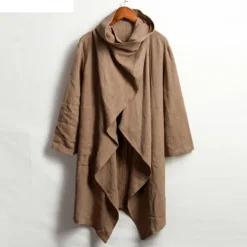 Men's Winter Coat Transition Jacket Trench Coat Cloak / Capes Vacation Business Spring Fall Cotton Blend Quick Dry Lightweight Outerwear Clothing Apparel Streetwear Stylish non-printing Pure Color