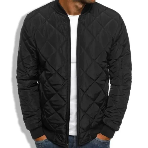 Men's Winter Coat Winter Jacket Puffer Jacket Quilted Jacket Casual Warm Winter Solid Color Classic & Timeless Navy Wine Red ArmyGreen Black Red Jacket