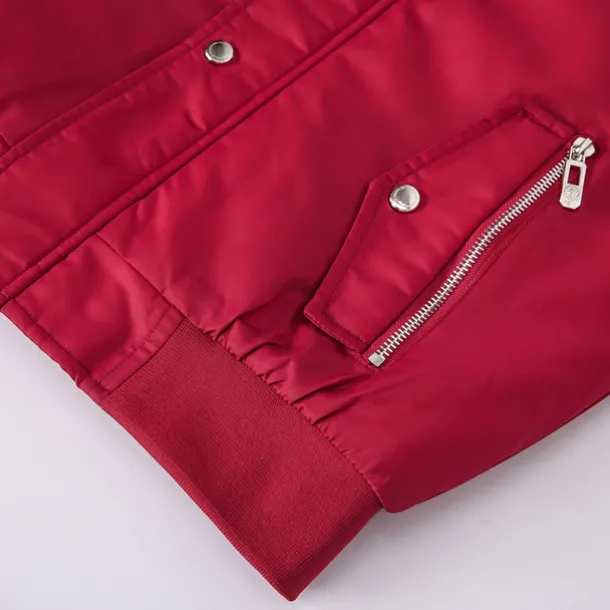 Men's Winter Coat Winter Jacket Parka Embroidered Fleece Hoodie Fur Trim Daily Regular Casual Thermal Warm Winter Plain Black Red Royal Blue Puffer Jacket