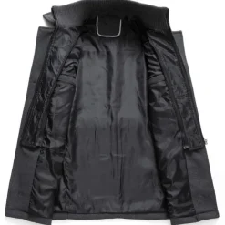 Men's Winter Coat Wool Coat Overcoat Business Casual Spring Winter Autumn Wool Windproof Warm Outerwear Clothing Apparel Active Chic & Modern Solid Colored Rolled collar