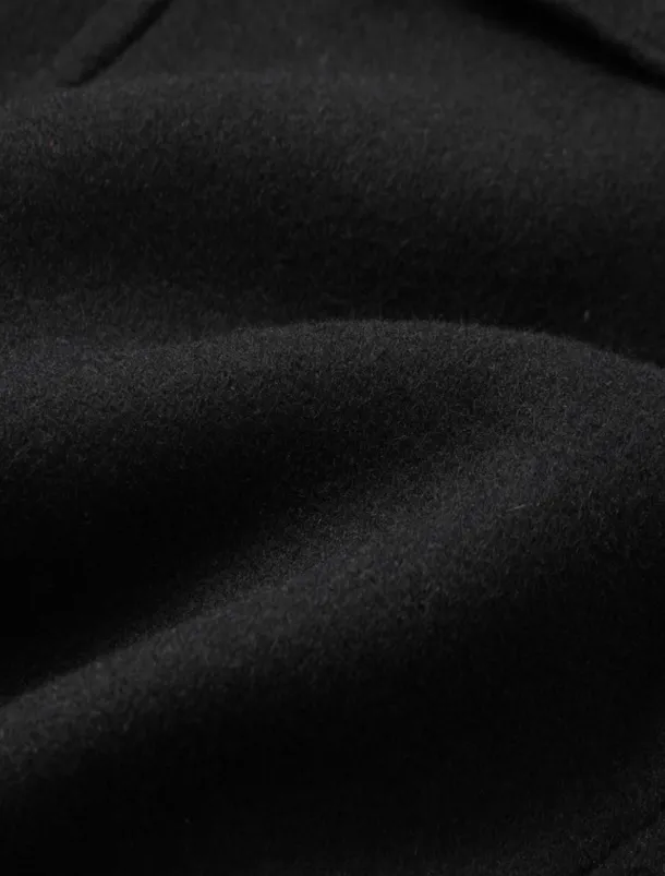 Men's Winter Coat Wool Coat Overcoat Business Casual Winter 30% Wool Windproof Warm Outerwear Clothing Apparel Chic & Modern Solid Colored Rolled collar