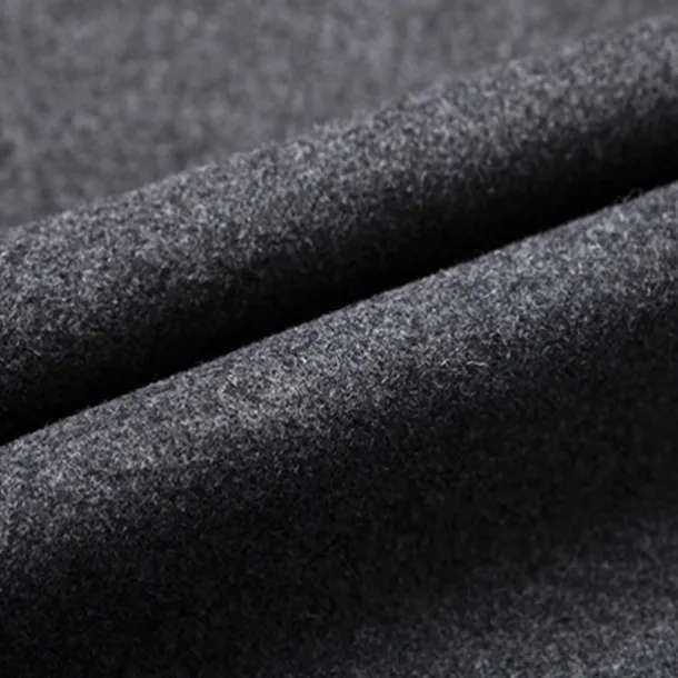 Men's Winter Coat Wool Coat Overcoat Blazer Office Business Winter Wool Windproof Warm Outerwear Clothing Apparel Office / Business Solid Color Pocket Stand Collar Single Breasted One-button