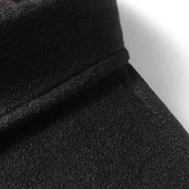 Men's Winter Coat Wool Coat Overcoat Vacation Business Winter Wool Thermal Warm Outdoor Outerwear Clothing Apparel Fashion Warm Ups Solid Colored Pocket Lapel Single Breasted