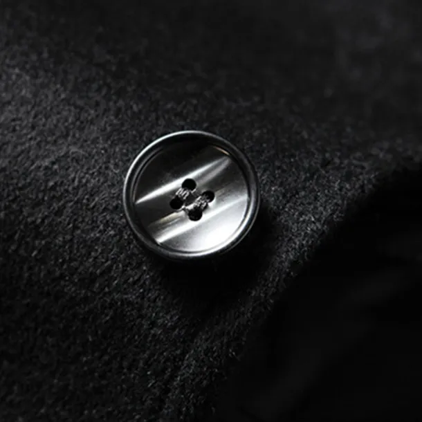 Men's Winter Coat Wool Coat Overcoat Vacation Business Winter Wool Thermal Warm Outdoor Outerwear Clothing Apparel Fashion Warm Ups Solid Colored Pocket Lapel Single Breasted