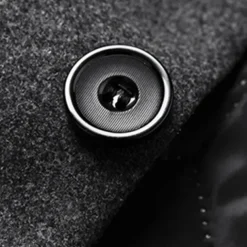 Men's Winter Coat Wool Coat Overcoat Business Daily Wear Fall Winter Wool Thermal Warm Outdoor Outerwear Clothing Apparel Fashion Warm Ups Solid Colored Pocket Standing Collar Single Breasted