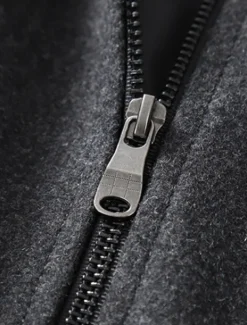 Men's Winter Coat Wool Coat Overcoat Business WorkWear Winter Wool Windproof Warm Outerwear Clothing Apparel Basic Essential Solid Colored Turndown