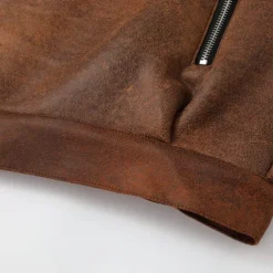 Men's Winter Jacket Fleece Jacket Sherpa Jacket Faux Suede Jacket Vacation Daily Thermal Warm Pocket Fleece Fall & Winter Plain Fashion Streetwear Lapel Regular Faux Leather Black Brown Green Jacket