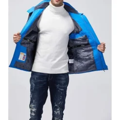 Men's Winter Jacket Fleece Jacket Softshell Windbreaker Climbing Snow Sports Thermal Warm Waterproof Hooded Sportswear